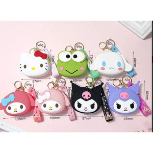 Hello Kitty and Friends Silicone Coin Purse Keychain You Choose